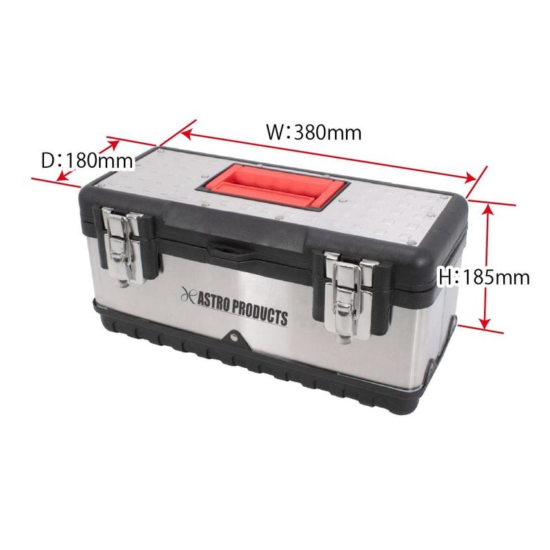 ワールドツール アストロプロダクツ AP ステンレスツールボックス W380mm 2003000001778(ご注文単位1個)【直送品】
