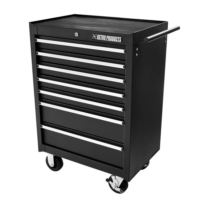 ワールドツール アストロプロダクツ AP ロールキャビネット 7段 ブラック RC699D 2003000006995（ご注文単位1個）【直送品】