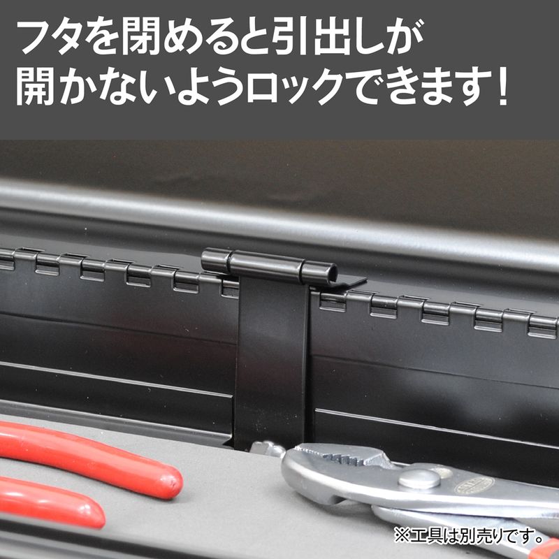 ワールドツール アストロプロダクツ AP ツールボックス 3段 ブラック TB756 2003000007565（ご注文単位1個）【直送品】