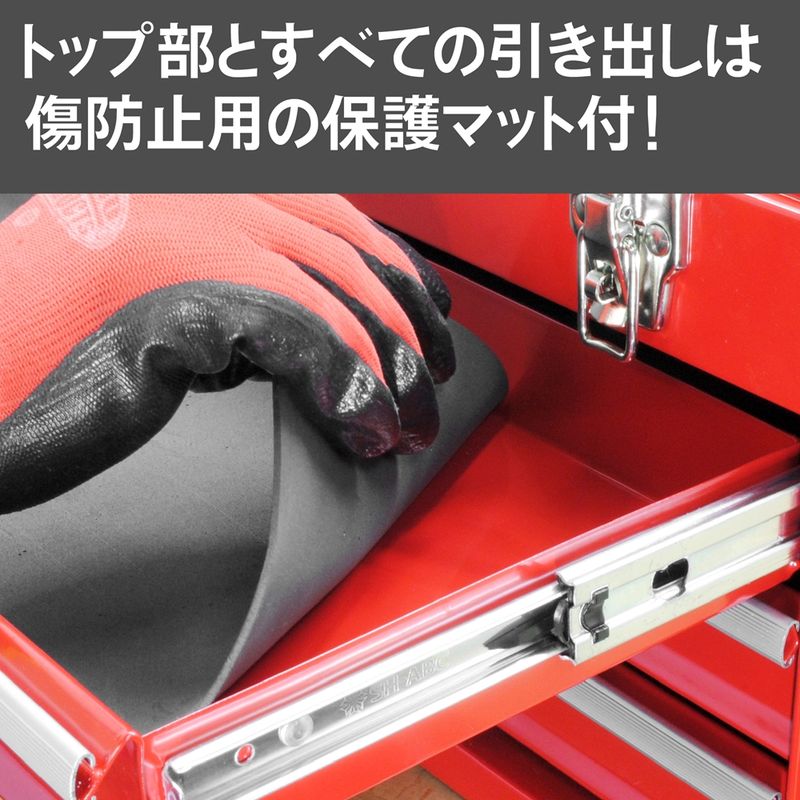 ワールドツール アストロプロダクツ AP ツールボックス 3段 レッド TB763 2003000007633(ご注文単位1個)【直送品】