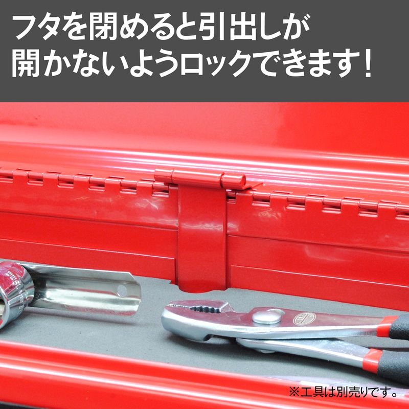 ワールドツール アストロプロダクツ AP ツールボックス 3段 レッド TB763 2003000007633(ご注文単位1個)【直送品】