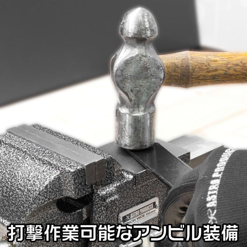 ワールドツール アストロプロダクツ AP ベンチバイス 100mm BV791 2003000007916（ご注文単位1個）【直送品】