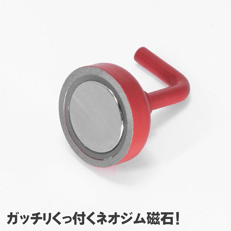 ワールドツール アストロプロダクツ AP 強力マグネットフック レッド (2個入) 2003000009408(ご注文単位1パック)【直送品】