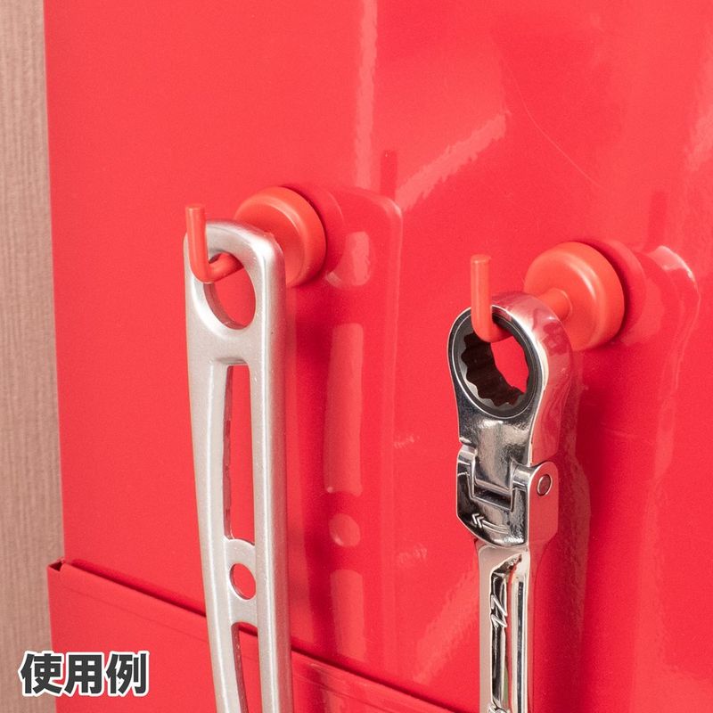 ワールドツール アストロプロダクツ AP 強力マグネットフック レッド (2個入) 2003000009408(ご注文単位1パック)【直送品】