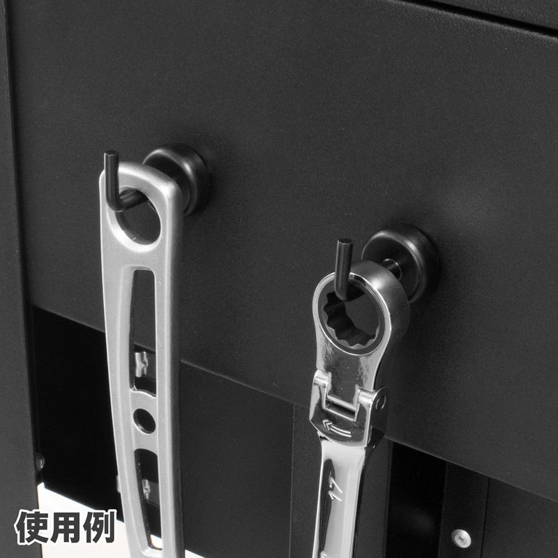 ワールドツール アストロプロダクツ AP 強力マグネットフック ブラック (2個入) 2003000009415(ご注文単位1パック)【直送品】