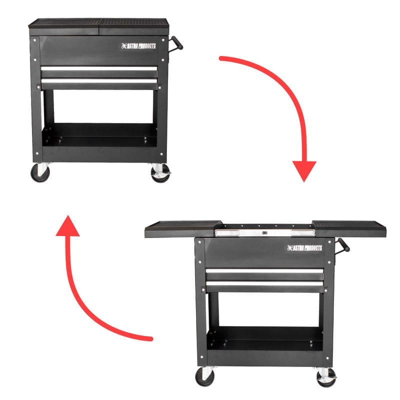 ワールドツール アストロプロダクツ AP ツールワゴン 2段 スライドトップ 2003000009606(ご注文単位1個)【直送品】