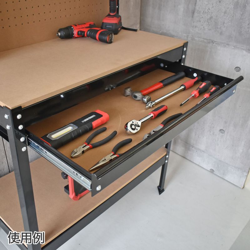 ワールドツール アストロプロダクツ AP ライトワークベンチ 800mm ブラック 2003000010626(ご注文単位1個)【直送品】