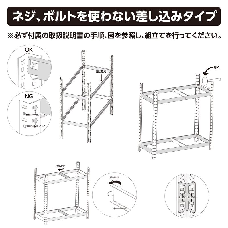 ワールドツール アストロプロダクツ AP スチールラック 750mm 4段 2003000011050(ご注文単位1個)【直送品】