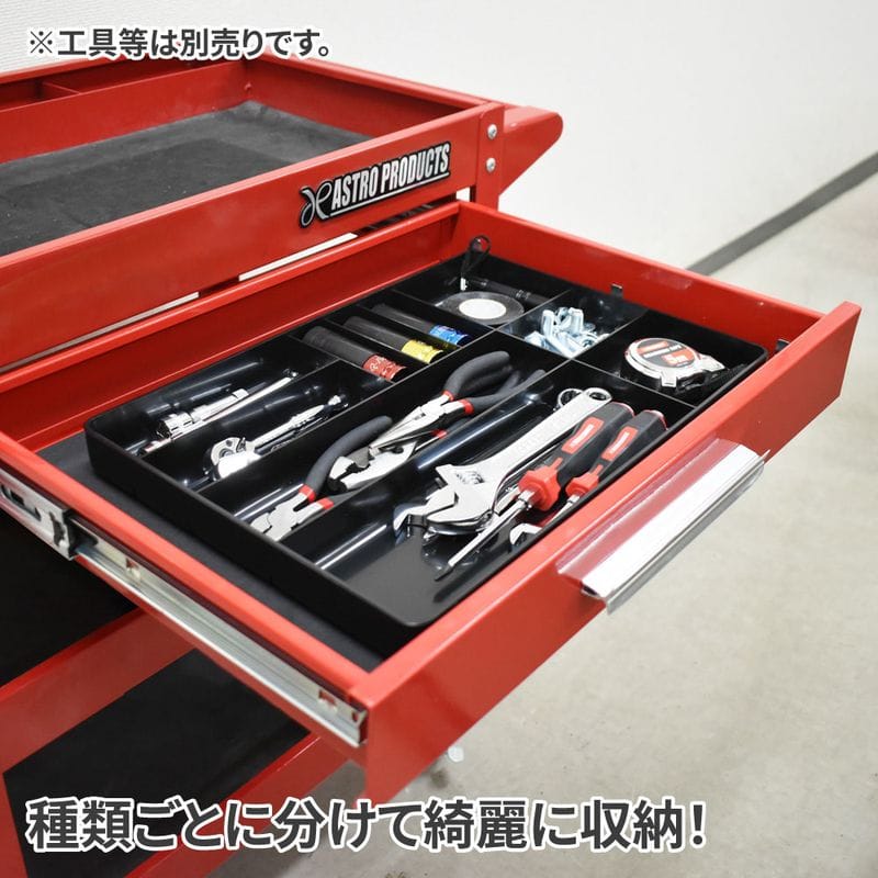 ワールドツール アストロプロダクツ AP プラスチックトレー ブラック 2003000011135(ご注文単位1個)【直送品】