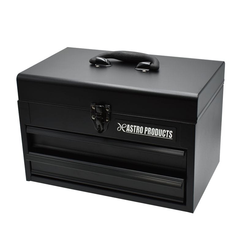 ワールドツール アストロプロダクツ AP コンパクトツールボックス 2段 マットブラック CTB142 2003000011425（ご注文単位1パック）【直送品】