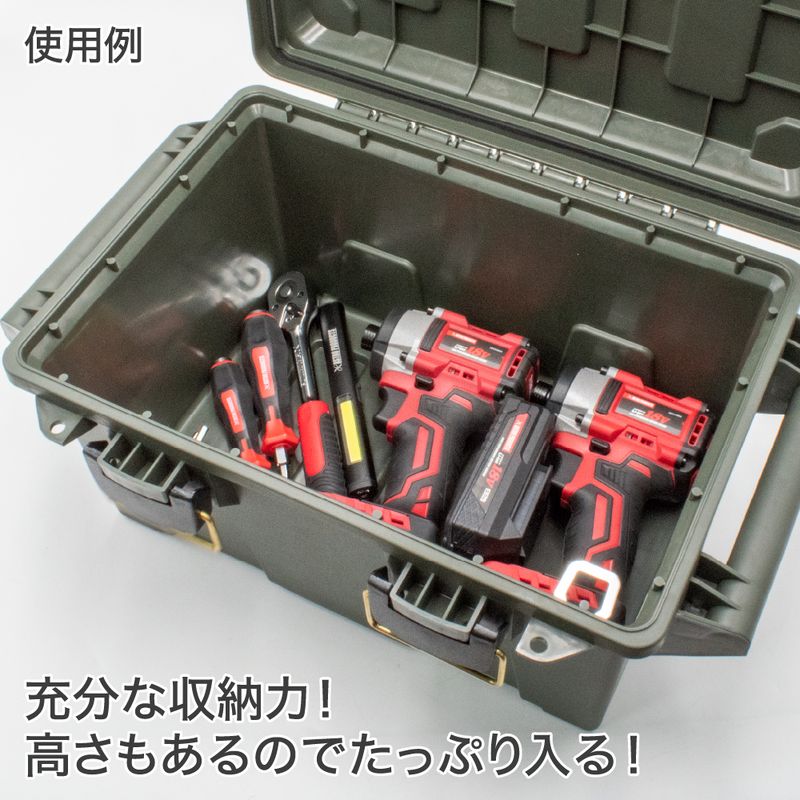 ワールドツール アストロプロダクツ AP プラスチックボックス 12L オリーブドラブ PB152 2003000011524（ご注文単位1パック）【直送品】