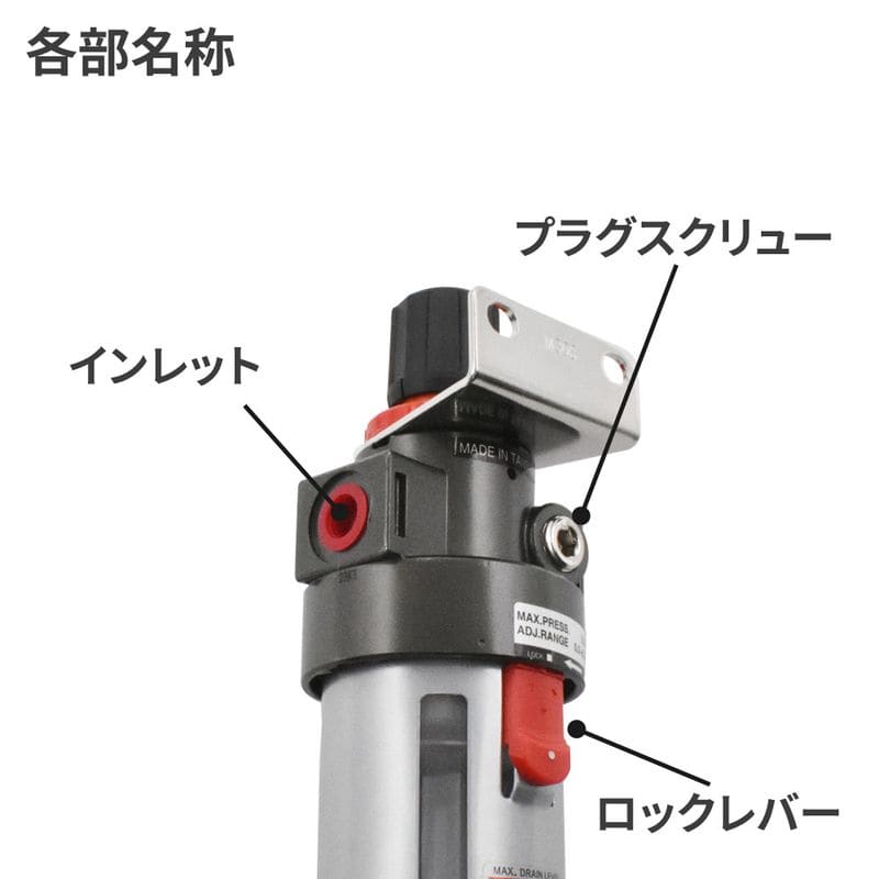 ワールドツール アストロプロダクツ AP フィルターレギュレーター FR124 2004000001249(ご注文単位1個)【直送品】