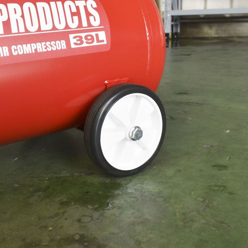 ワールドツール アストロプロダクツ AP エアコンプレッサー 39L RED 2004000007777(ご注文単位1パック)【直送品】