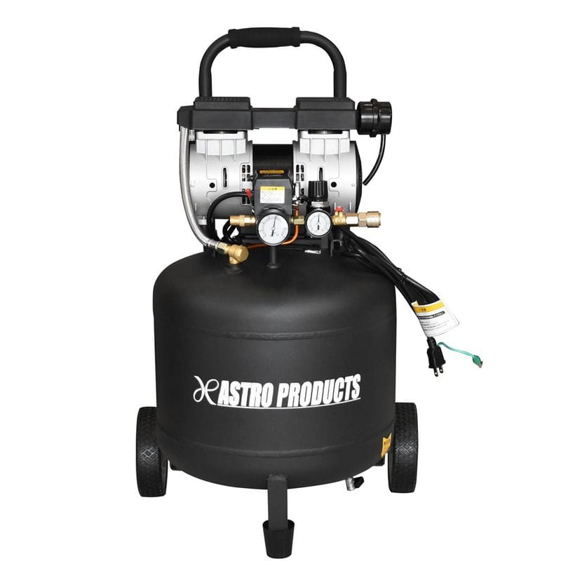 ワールドツール アストロプロダクツ AP 縦型 サイレントエアコンプレッサー 38L VSC033 2004000010333（ご注文単位1パック）【直送品】