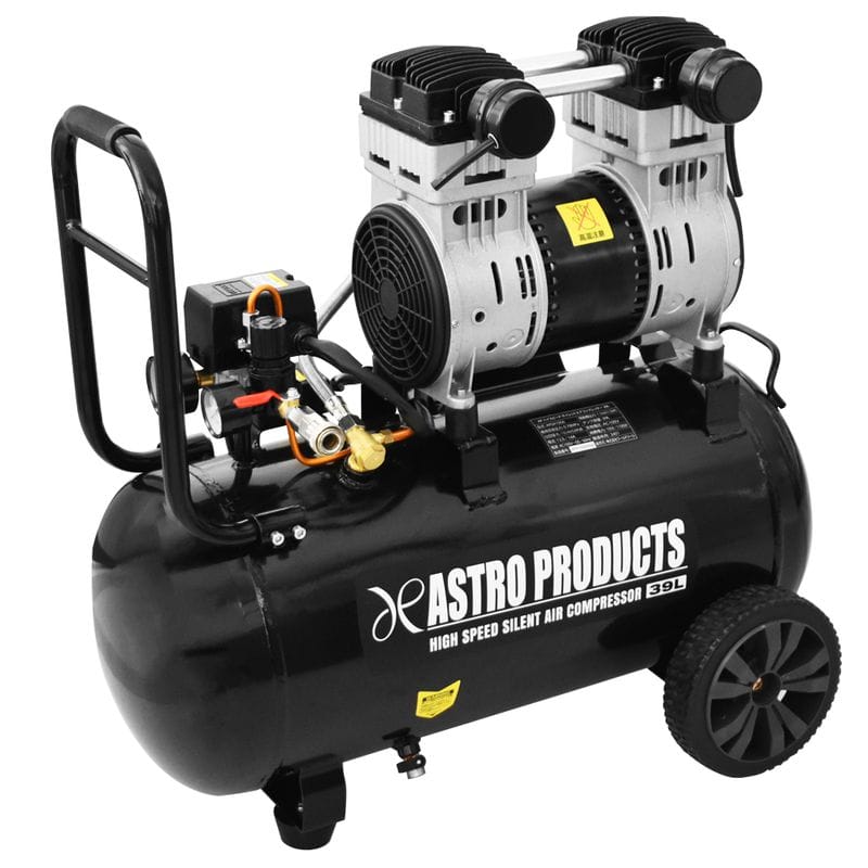 ワールドツール アストロプロダクツ AP ハイスピード サイレントエアコンプレッサー 39L 2004000010562（ご注文単位1パック）【直送品】