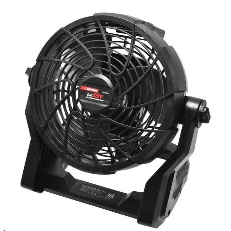 ワールドツール アストロプロダクツ AP DC18V 充電式 扇風機 RF856 ブラック 2005000008566（ご注文単位1個）【直送品】