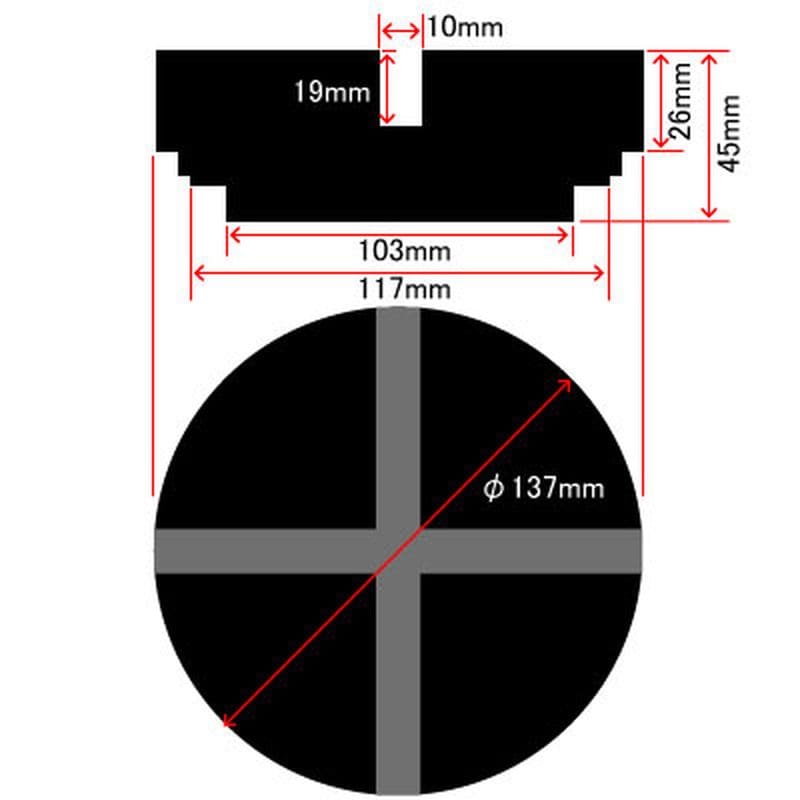 ワールドツール アストロプロダクツ AP ラバーパット 2007000002551（ご注文単位1個）【直送品】