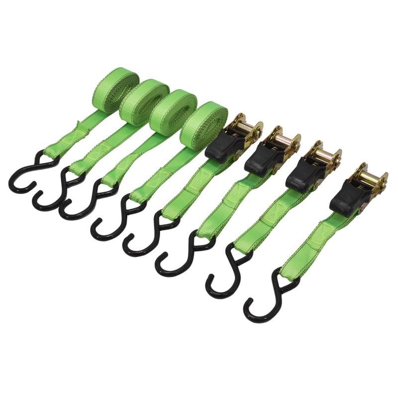 ワールドツール アストロプロダクツ AP ラチェットタイダウン 4m (4本入) RT433 2007000014332（ご注文単位1パック）【直送品】