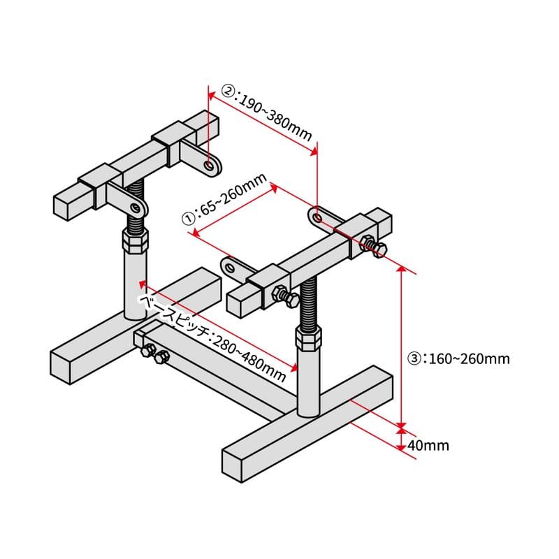 ワールドツール アストロプロダクツ AP モーターサイクル エンジンスタンド 2007000014530（ご注文単位1個）【直送品】