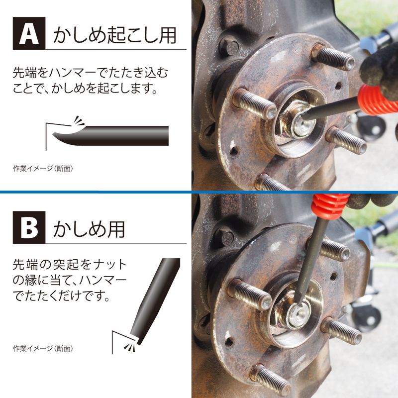 ワールドツール アストロプロダクツ AP ハブロックナットチゼルセット (2本組) 2007000014790(ご注文単位1セット)【直送品】