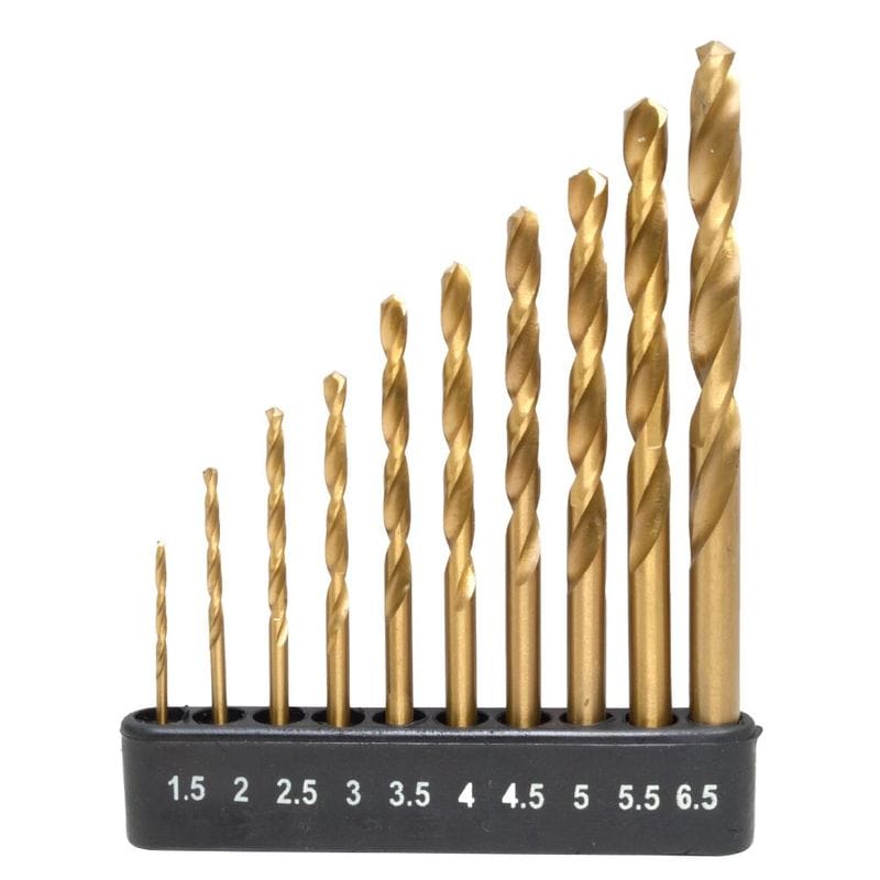 ワールドツール アストロプロダクツ AP 丸軸ドリルセット(10本組)DB184 2011000011840（ご注文単位1セット）【直送品】