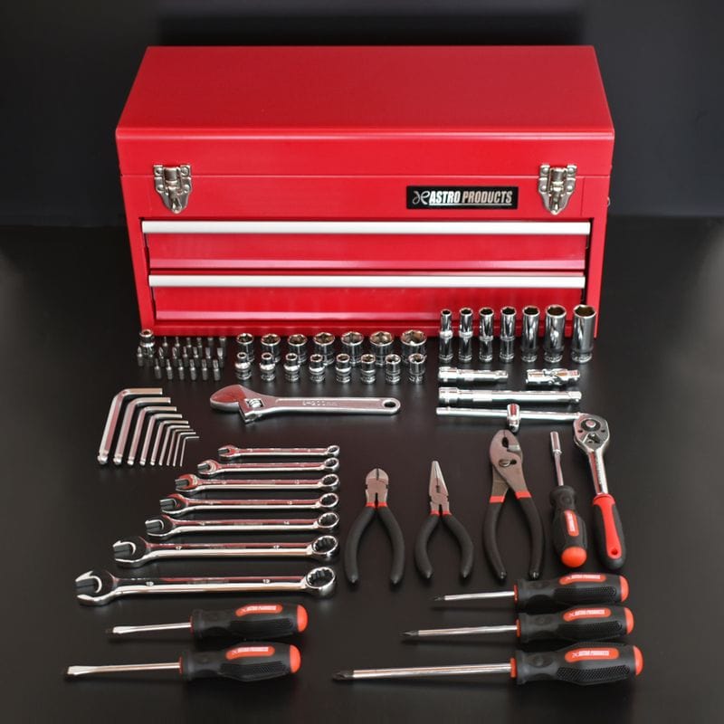ワールドツール アストロプロダクツ AP ツールセット レッド(74点組) TS194 2012000001947(ご注文単位1セット)【直送品】