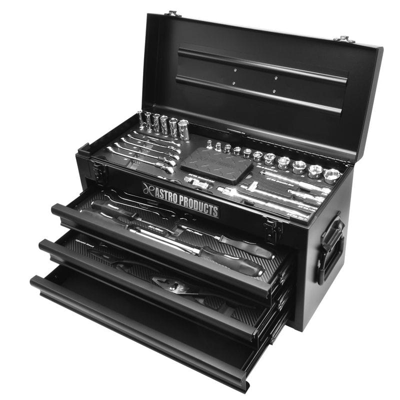 ワールドツール アストロプロダクツ AP ツールセット マットブラック ミリ (76点組) TS203 2012000002036（ご注文単位1セット）【直送品】