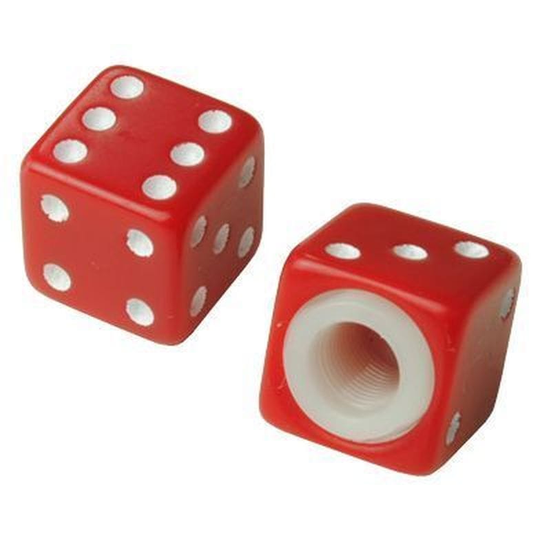 ワールドツール アストロプロダクツ AP タイヤバルブキャップ ダイス レッド (2個入) 2016000003291（ご注文単位1パック）【直送品】