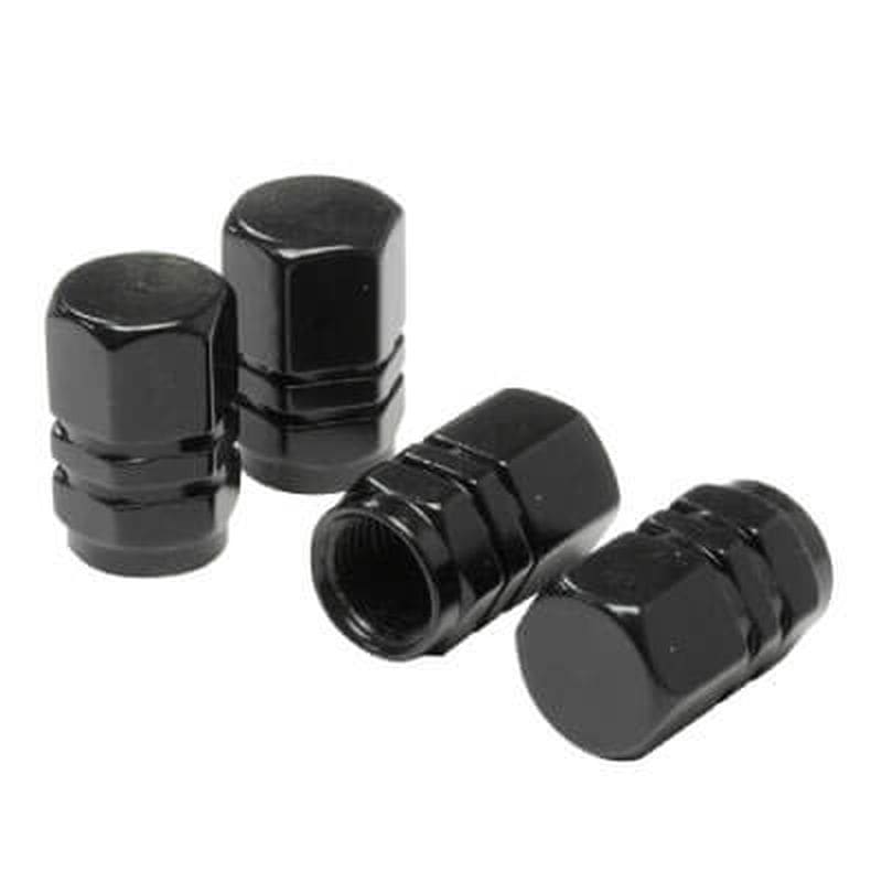 ワールドツール アストロプロダクツ AP タイヤバルブキャップ アルミ ブラック (4個入) 2016000004243（ご注文単位1パック）【直送品】