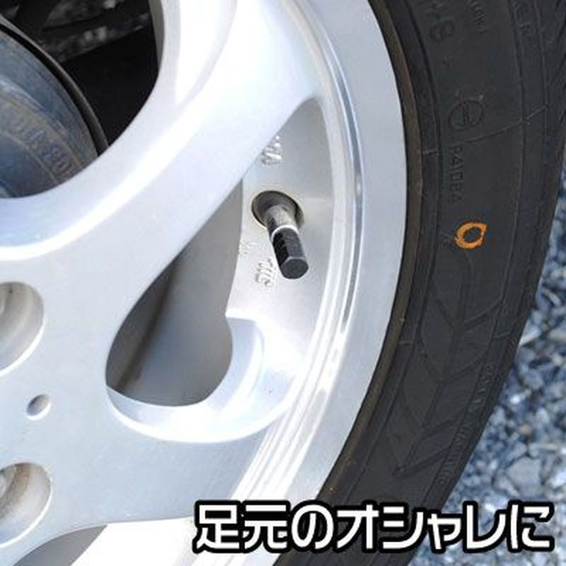 ワールドツール アストロプロダクツ AP タイヤバルブキャップ アルミ ブラック (4個入) 2016000004243(ご注文単位1パック)【直送品】