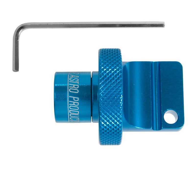 ワールドツール アストロプロダクツ AP ノブ型アルミキーグリップ ブルー 2016000008357（ご注文単位1個）【直送品】