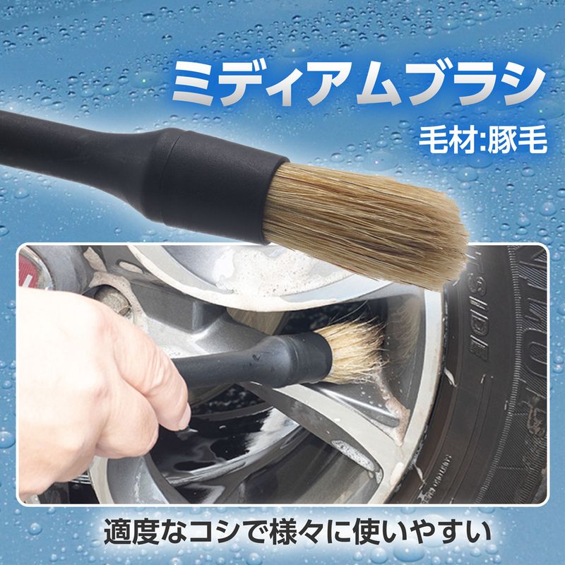 ワールドツール アストロプロダクツ AP 洗車用ブラシセット (5本組) 2016000011531（ご注文単位1セット）【直送品】