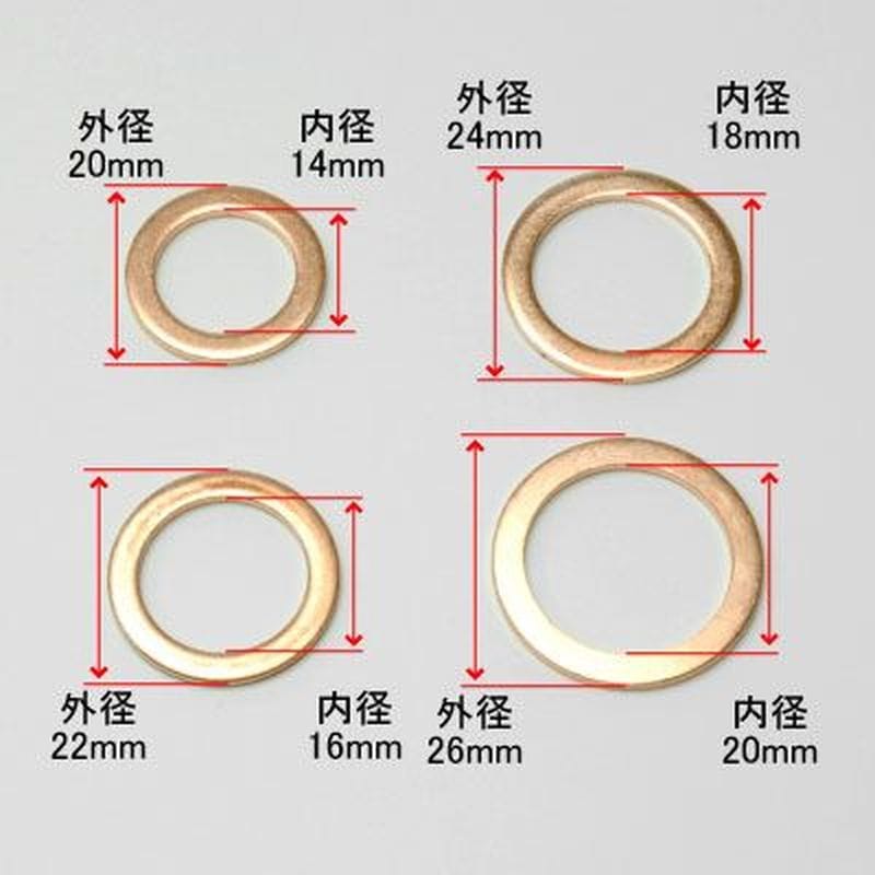 ワールドツール アストロプロダクツ AP 銅ワッシャーセット (80枚組) 2026000010014(ご注文単位1セット)【直送品】