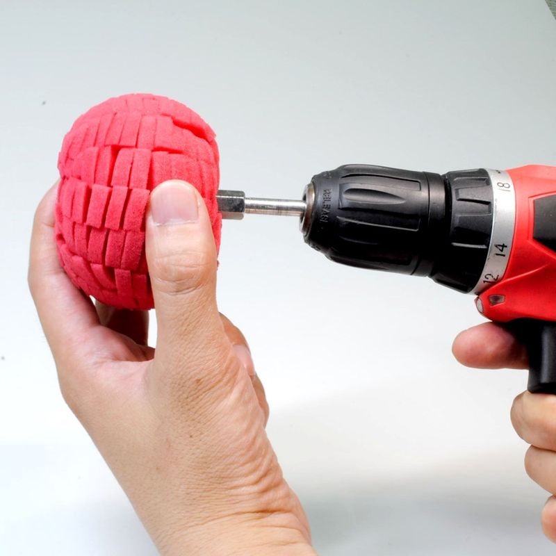 ワールドツール アストロプロダクツ AP 軸付ポリッシュバフ ボール型 ソフト 2026000010779(ご注文単位1個)【直送品】