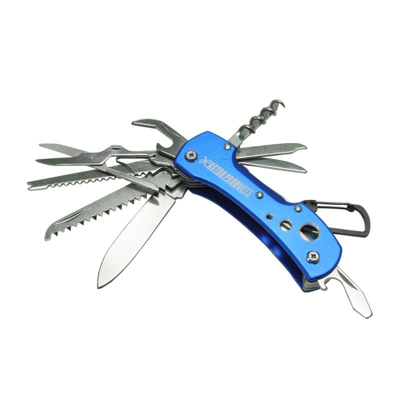 ワールドツール アストロプロダクツ AP キャンピングナイフ ブルー 2032000005592（ご注文単位1個）【直送品】