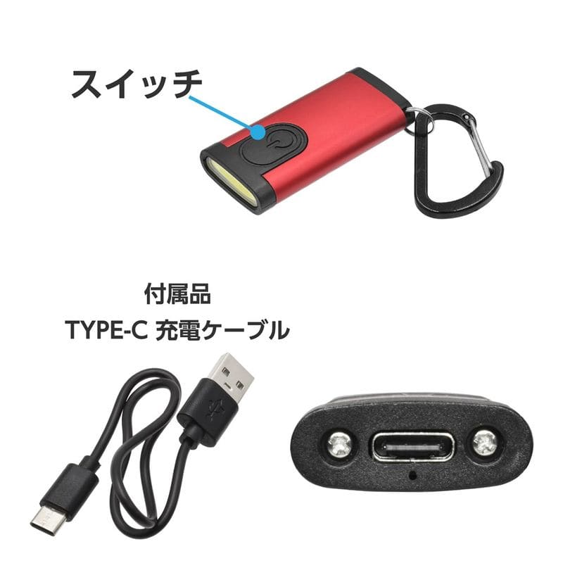 ワールドツール アストロプロダクツ AP 充電式 LEDライト キーホルダー 2032000007220(ご注文単位1個)【直送品】