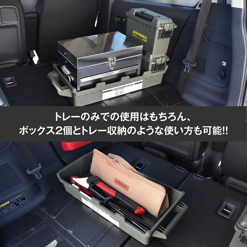 ワールドツール アストロプロダクツ AP プラスチックボックス 3.6L トレー付 オリーブドラブ (4個入) 2003000012262(ご注文単位1個)【直送品】