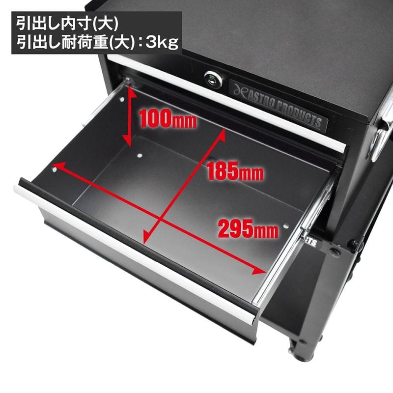 ワールドツール アストロプロダクツ AP コンパクト ミドルチェスト マットブラック CMC228 2003000012286(ご注文単位1個)【直送品】