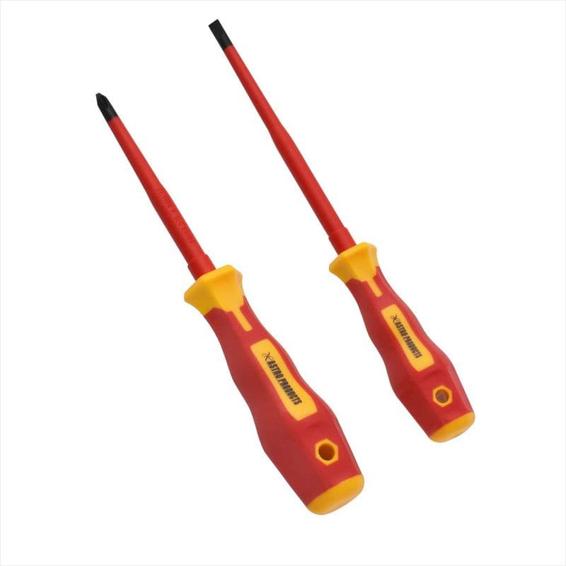 ワールドツール アストロプロダクツ AP 絶縁ドライバーセット(2本組) 2002000037398（ご注文単位1個）【直送品】