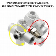 ワールドツール AP ダブルスイベル エアジョイント（ご注文単位1個）【直送品】