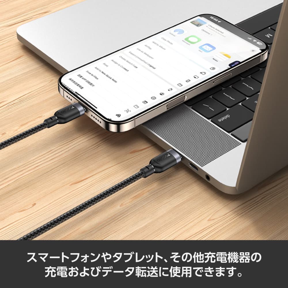 ワールドツール 0.3m 充電ケーブル C to C UBP214 1個(ご注文単位1個)【直送品】