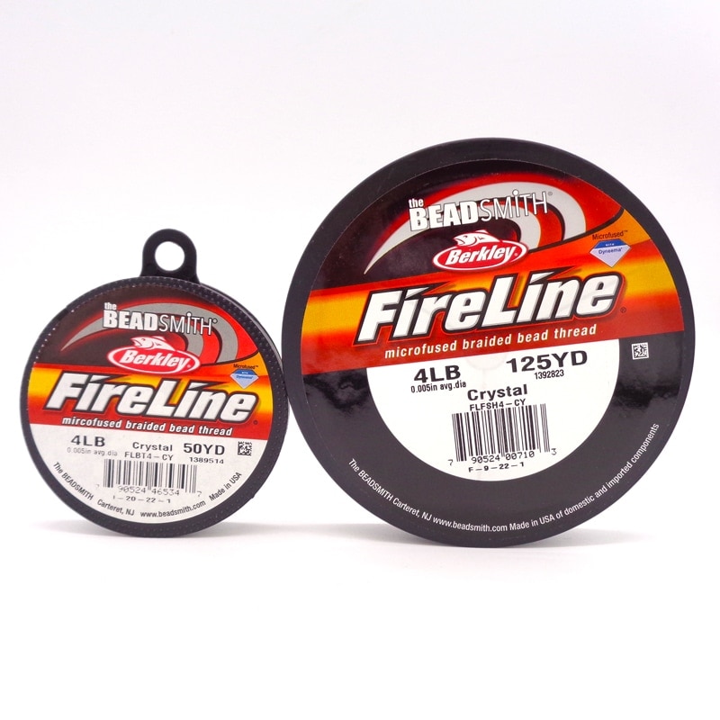 ビーズステッチ用糸 FireLine 透明 6LB 125ヤード(約114m) 1巻(ご注文単位1巻)【直送品】