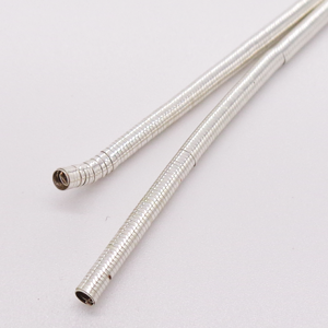 フレンチワイヤー 銀色 EXTRA HEAVY(幅1.8mm)35cm 1巻（ご注文単位1巻）【直送品】