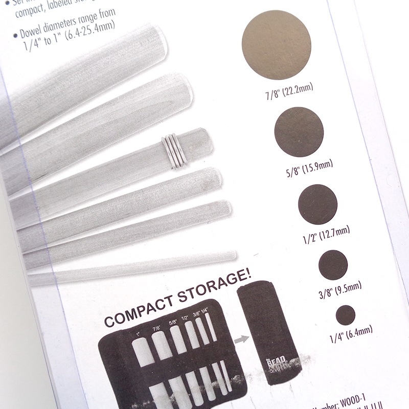 ワイヤークラフト用木製マンドレル WOOD-1 1セット(ご注文単位1セット)【直送品】