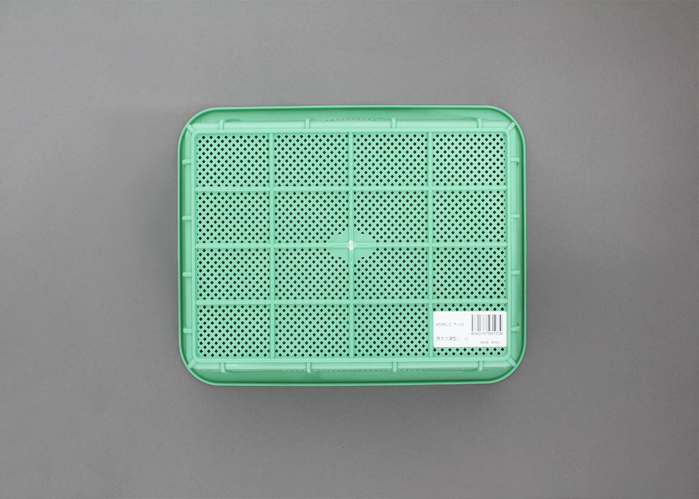 積水 角カゴ 深型小 メロウタイム(グリーン) 1個 (ご注文単位1個)【直送品】