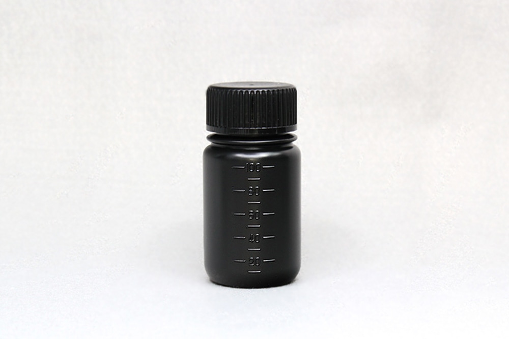 JK-ボトル広口 遮光(黒） 100mL 1本 (ご注文単位1本)【直送品】