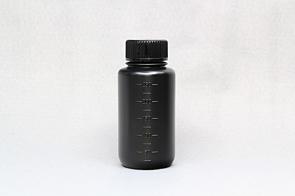 JK-ボトル広口 遮光(黒） 250mL 1本 (ご注文単位1本)【直送品】