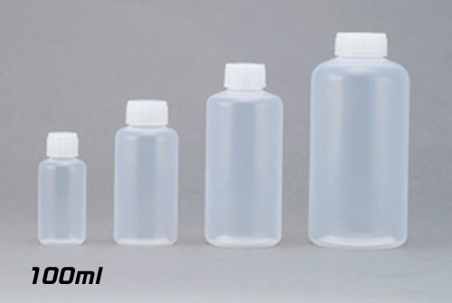 PFAボトル 細口 100mL 中栓なし 1本 (ご注文単位1本)【直送品】