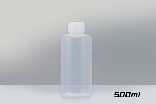 PFAボトル 細口 500mL 中栓なし 1本 (ご注文単位1本)【直送品】