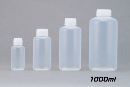 PFAボトル 細口 1L 中栓なし 1本 (ご注文単位1本)【直送品】
